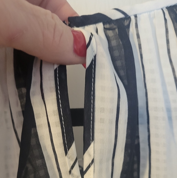 Women's Merona size small navy stripes. - Picture 6 of 8